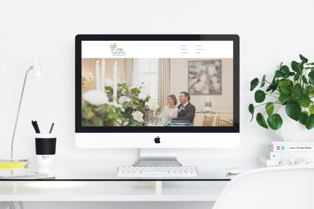 showit website template for a wedding photographer