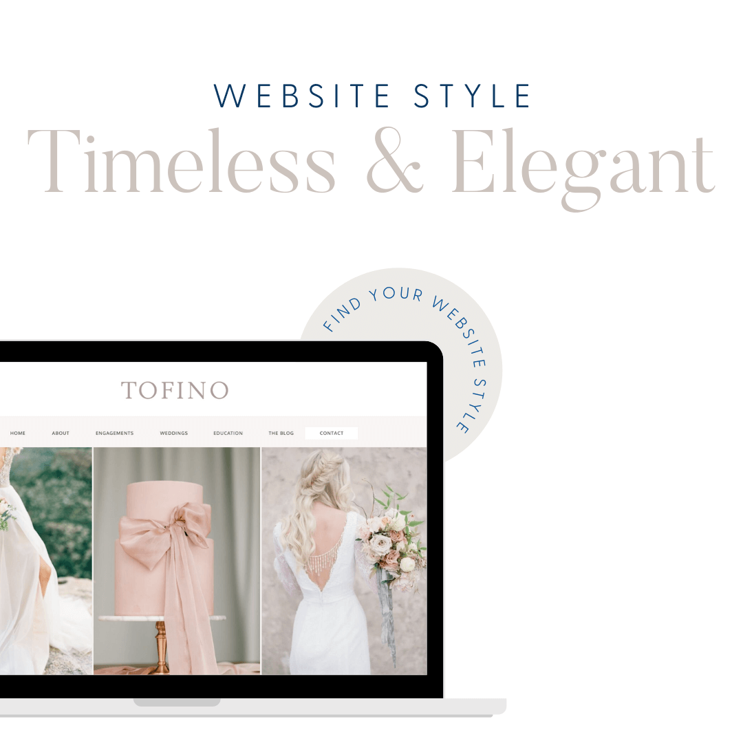 Timeless & Elegant website style