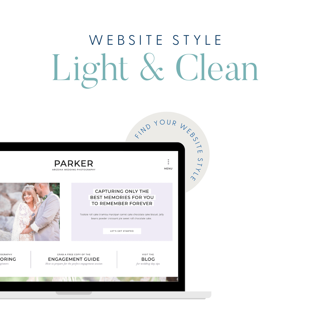 LIght & Clean website style