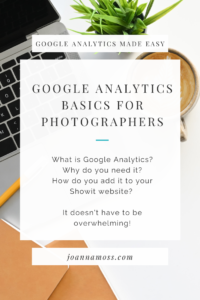 Google analytics for photographers