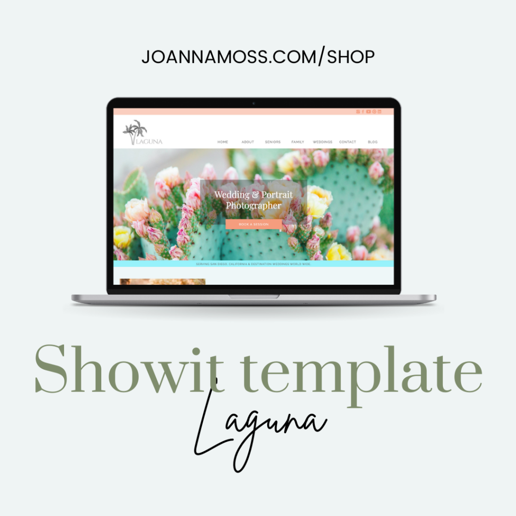 Laguna Showit website template