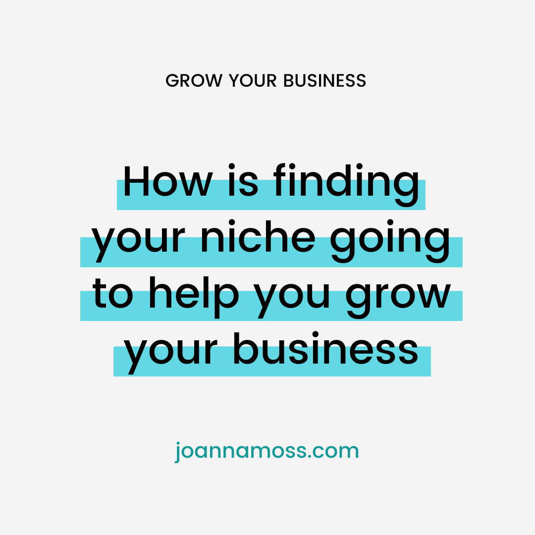 How is finding your niche going to help grow your business