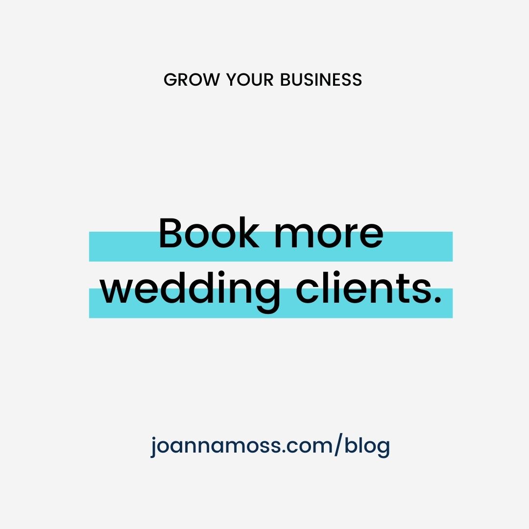 book more wedding clients