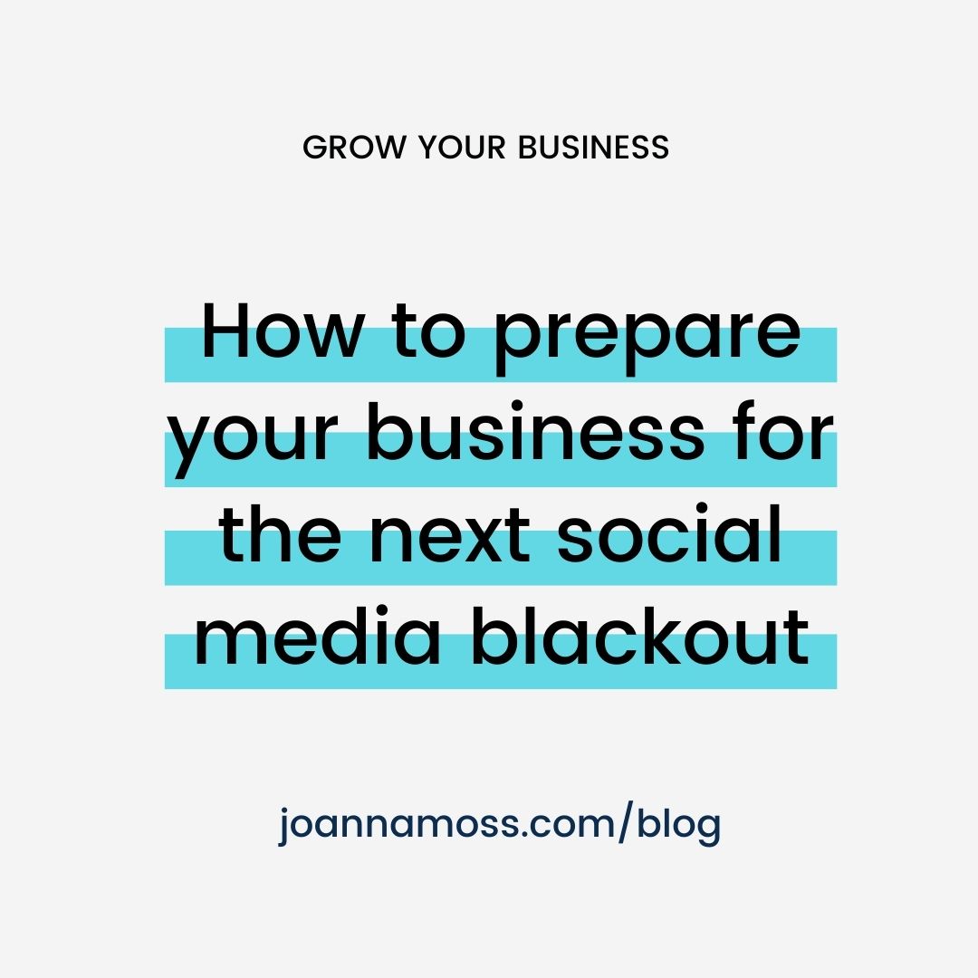 prepare for social media blackout