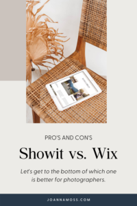 Showit vs Wix for photographers