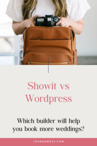 Showit vs WordPress for photographers