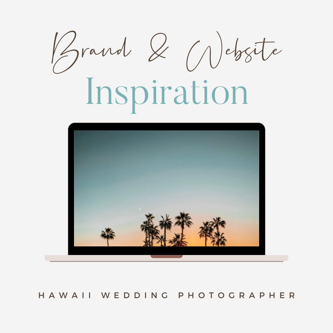 Brand & Website Inspiration Hawaii wedding photographer