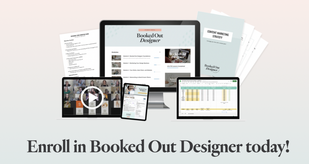 Booked Out Designer Course