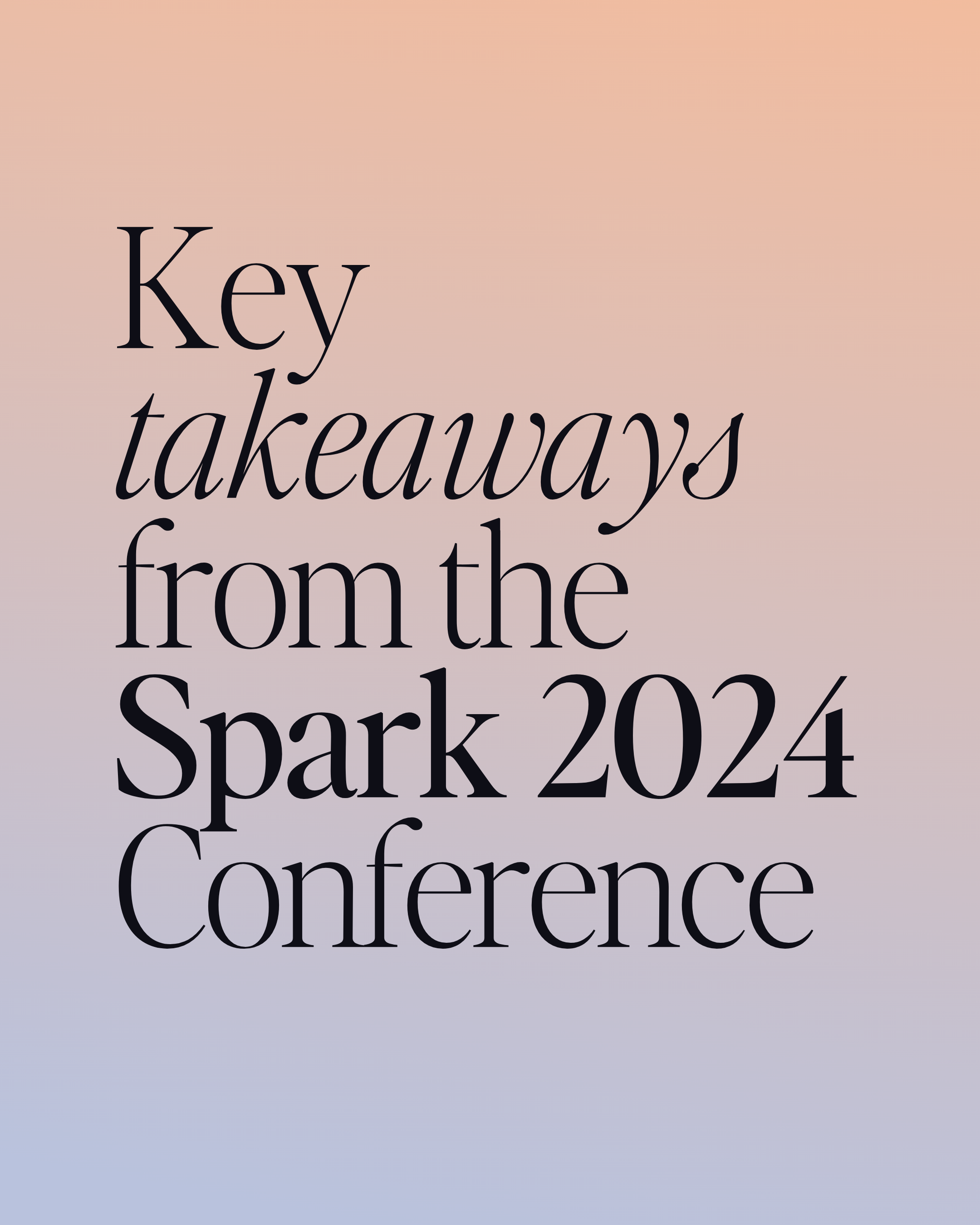 Spark 2024 conference